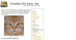 Desktop Screenshot of catalystforcats.org